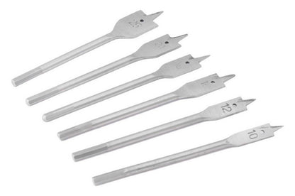 Набор сверл по дереву перьевых Mastertool - 6 шт. (10, 12, 16, 18, 20, 25 мм)