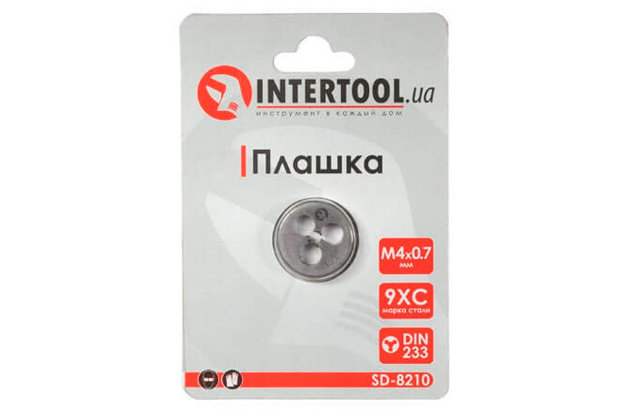 Плашка Intertool - M4 х 0,7