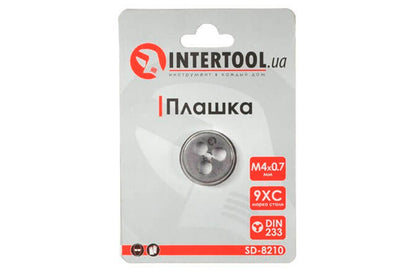 Плашка Intertool - M4 х 0,7