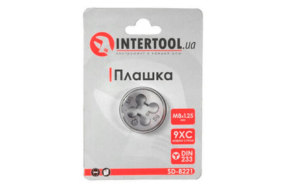 Плашка Intertool - M8 х 1,25