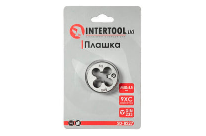Плашка Intertool - M10 х 1,5