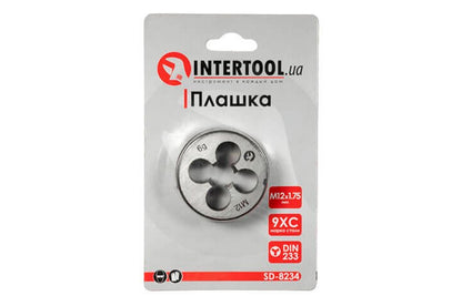 Плашка Intertool - M12 х 1,75