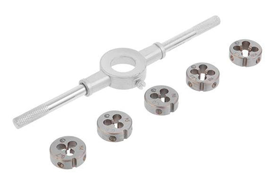 Набор плашек с держателем Intertool - 6 ед.