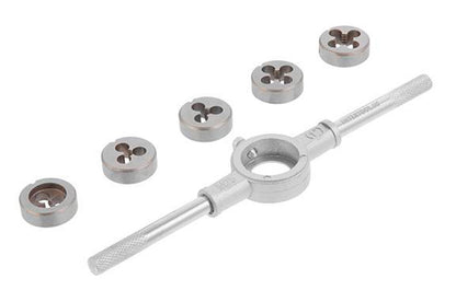 Набор плашек с держателем Intertool - 6 ед.