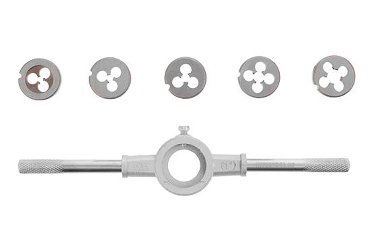 Набор плашек с держателем Intertool - 6 ед.