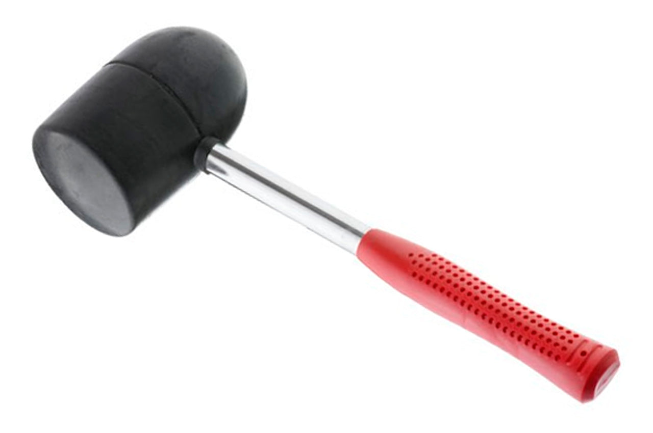 Киянка Intertool - 1250 г х 90 мм черная резина, ручка дерево