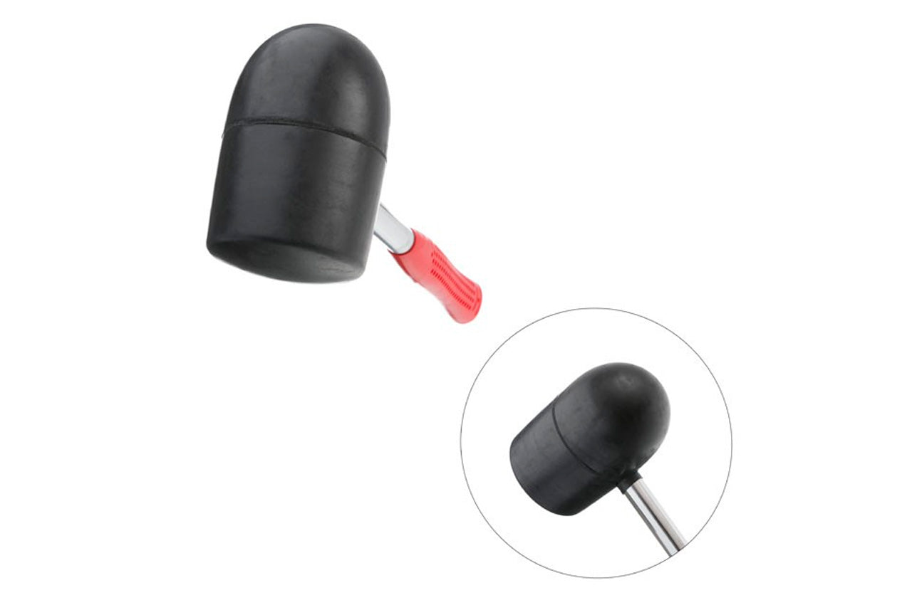 Киянка Intertool - 1250 г х 90 мм черная резина, ручка дерево