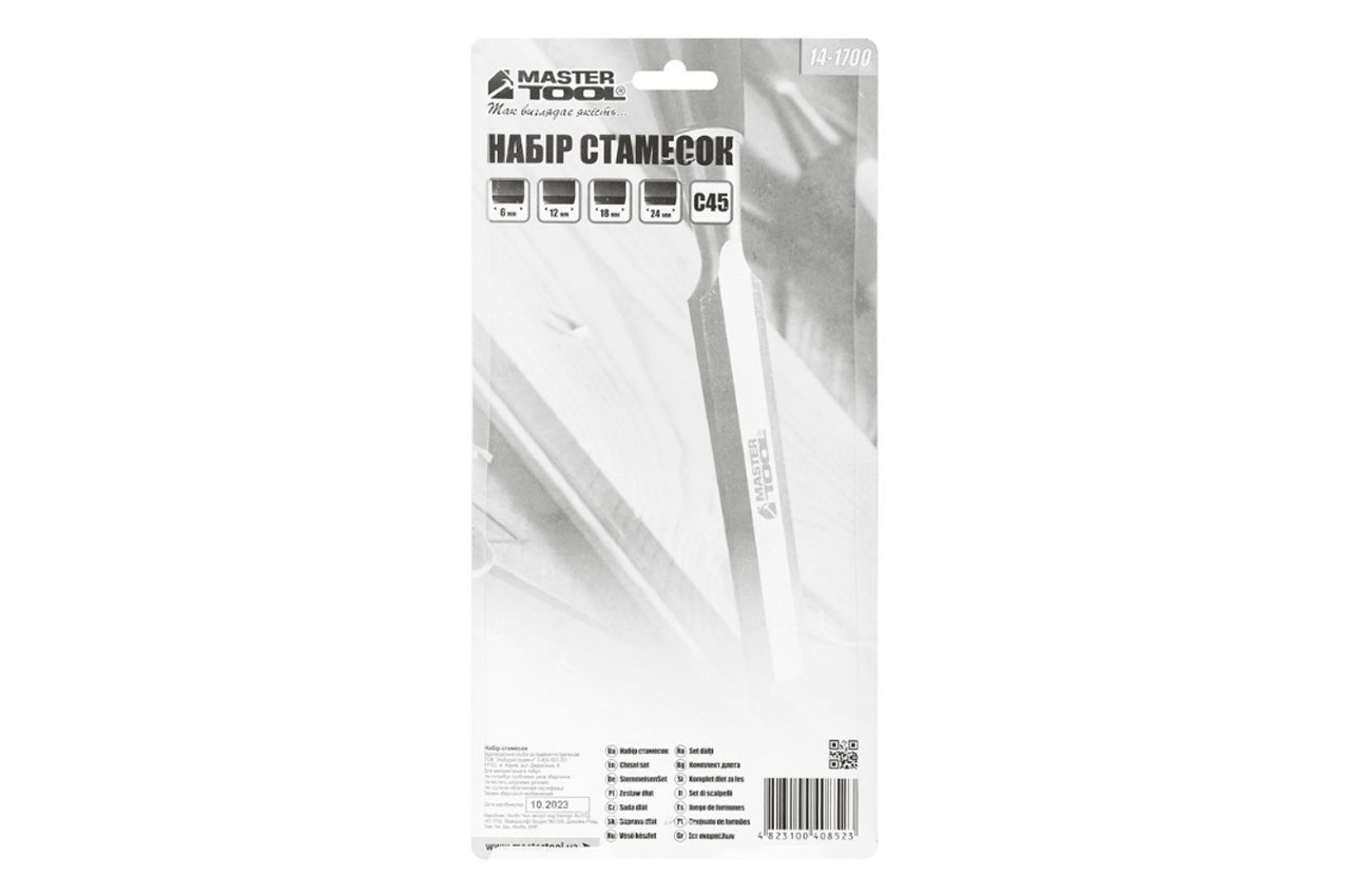 Набір стамесок Mastertool – 4 шт. (6, 12, 18, 24)