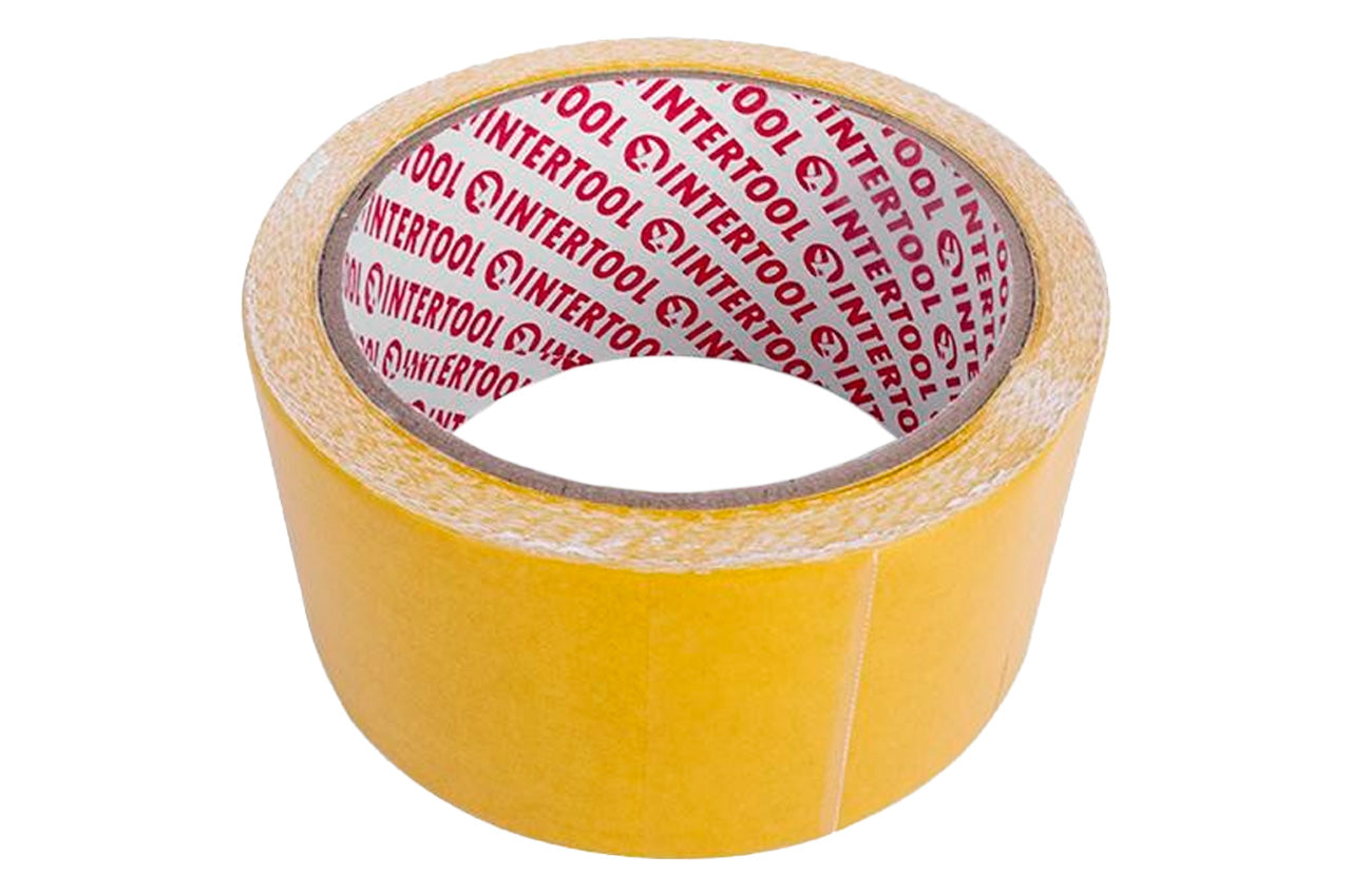 Скотч двухсторонний Intertool - 50 мм х 10 м ткань