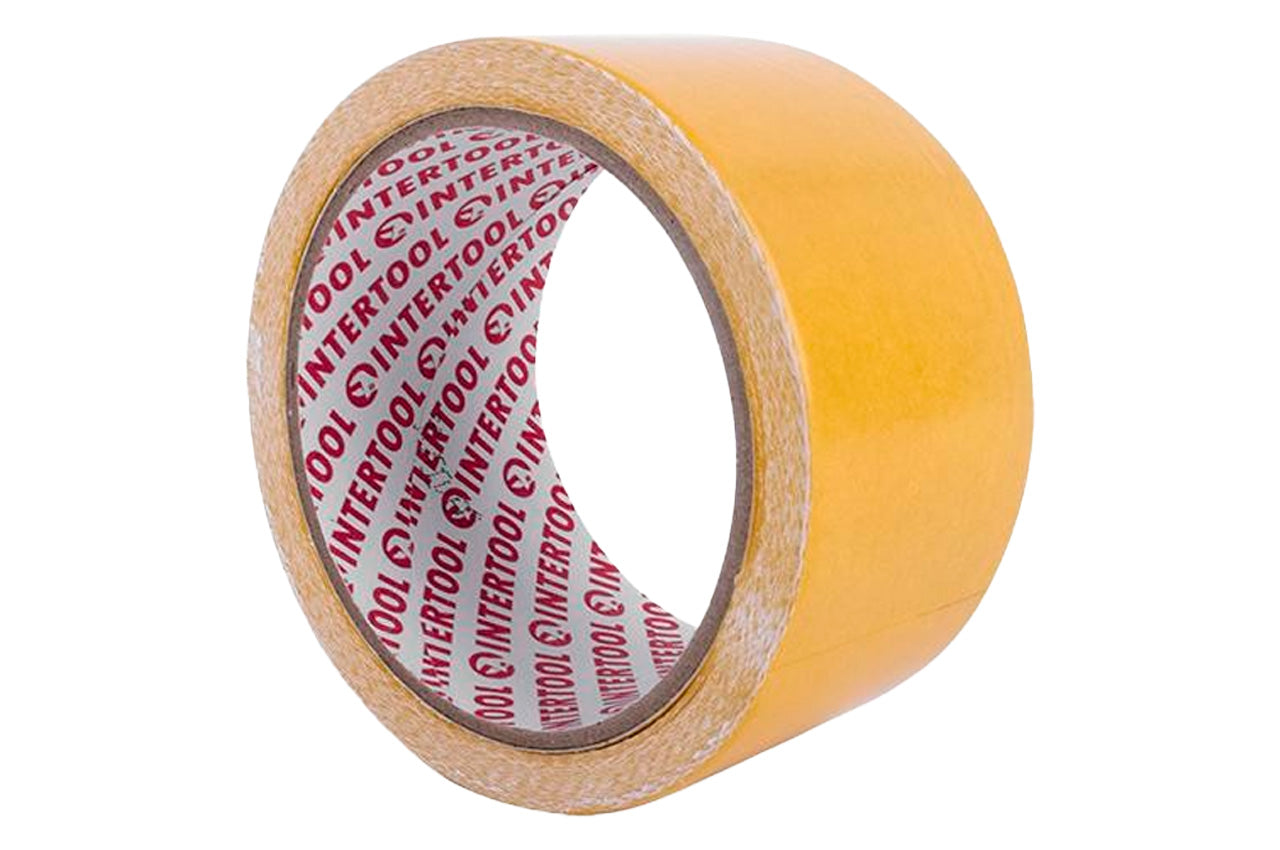 Скотч двухсторонний Intertool - 50 мм х 10 м ткань