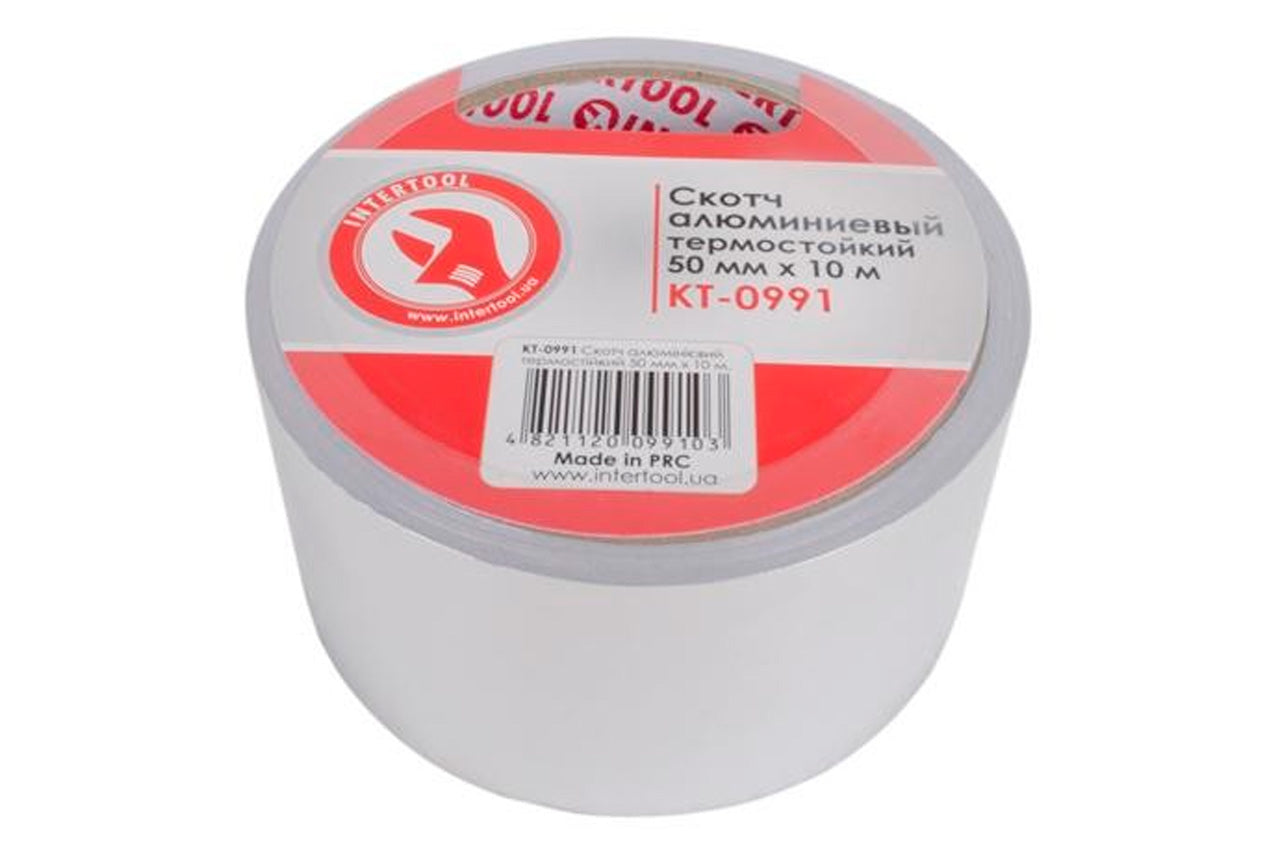 Скотч алюминиевый Intertool - 50 мм х 10 м