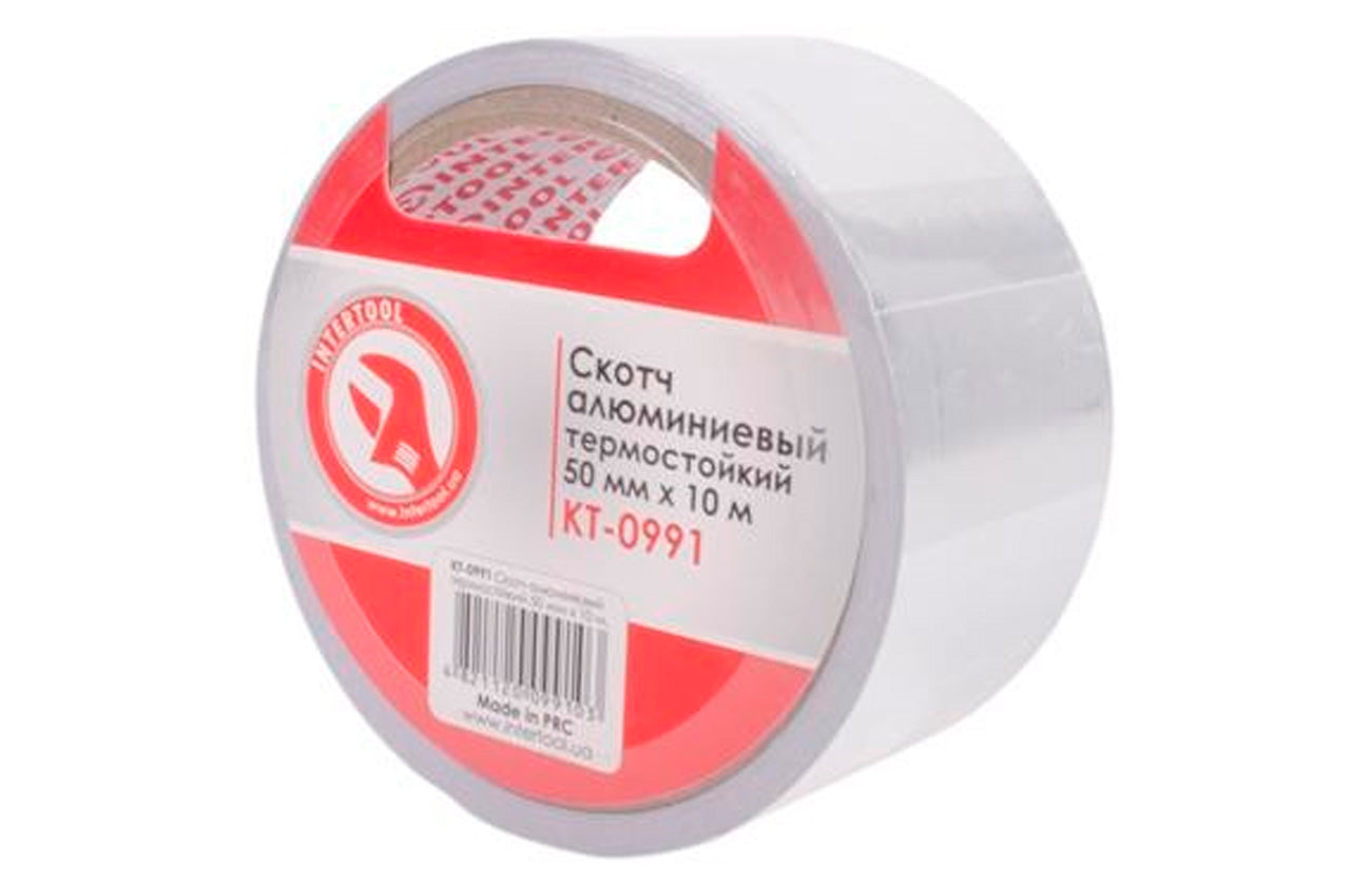Скотч алюминиевый Intertool - 50 мм х 10 м