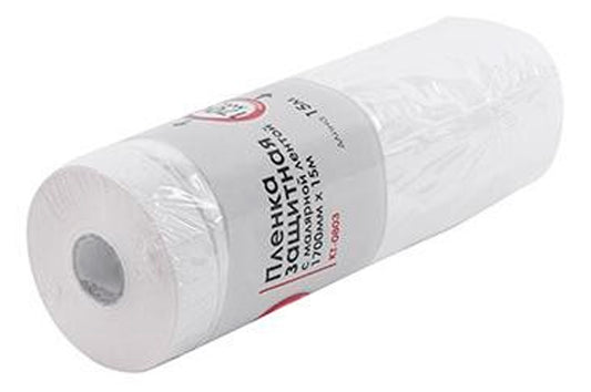 Пленка защитная с малярной лентой Intertool - 1,7 х 15 м