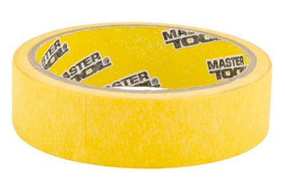 Лента малярная Mastertool - 25 мм х 20 м желтая