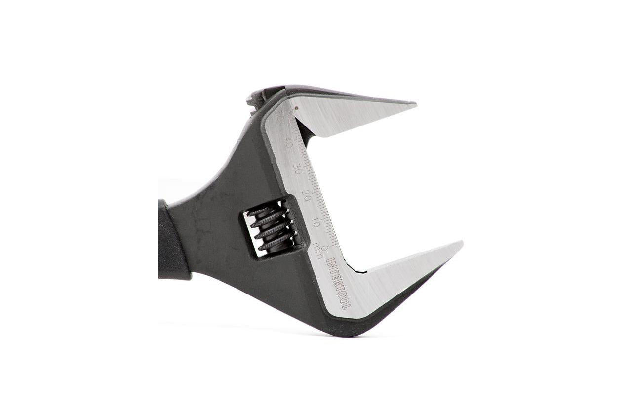 Ключ разводной Intertool - 250 мм (0-50 мм) расширенный захват