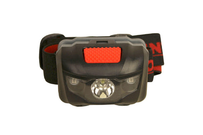 Фонарь налобный Intertool - 1 LED + 2 LED х 1 Вт