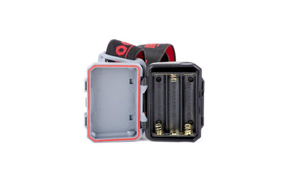 Фонарь налобный Intertool - 1 LED + 2 LED х 1 Вт