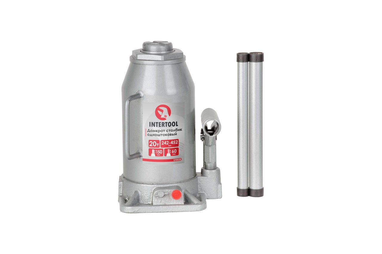Домкрат гидравлический Intertool - 20 т х 440 мм одноштоковый