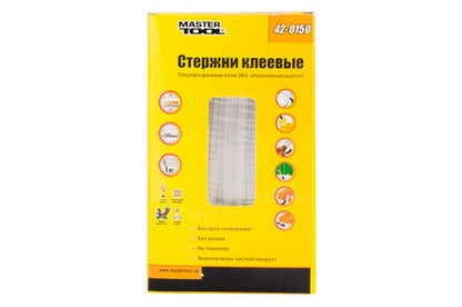Клеевые стержни Mastertool - 7,2 х 200 мм прозрачные (1 кг)