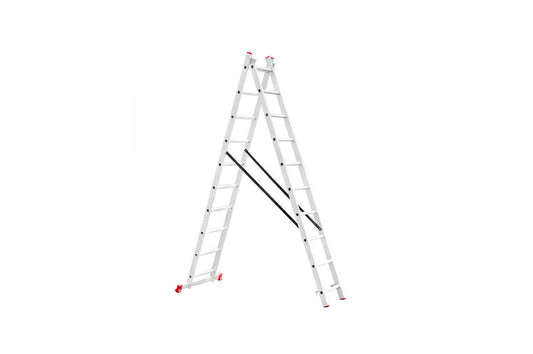 Лестница 2-х раскладная Intertool - 4810 мм х 2x10 ступеней