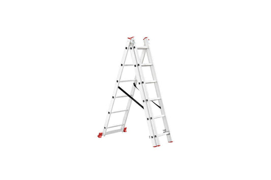 Лестница 3-х раскладная Intertool - 3407 мм х 3x6 ступеней