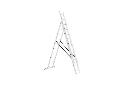 Лестница 3-х раскладная Intertool - 6766 мм х 3x10 ступеней