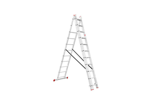 Лестница 3-х раскладная Intertool - 7327 мм х 3x11 ступеней