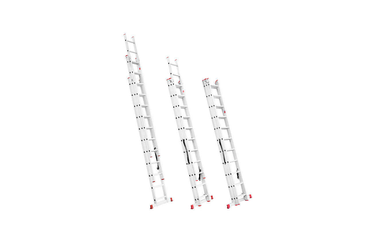 Лестница 3-х раскладная Intertool - 7327 мм х 3x11 ступеней