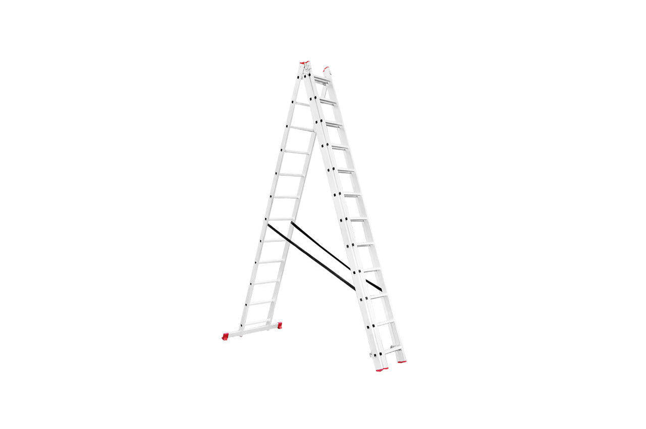 Лестница 3-х раскладная Intertool - 7887 мм х 3x12 ступеней