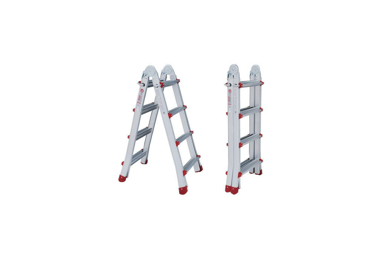 Лестница телескопо-раскладная Intertool - 3989 мм х 4x4 ступеней
