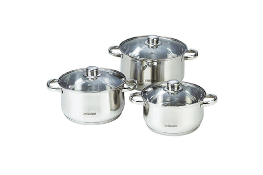 Набор посуды нержавеющий Maestro - 2 х 3 х 4 л (3 шт.) MR-2020-6M