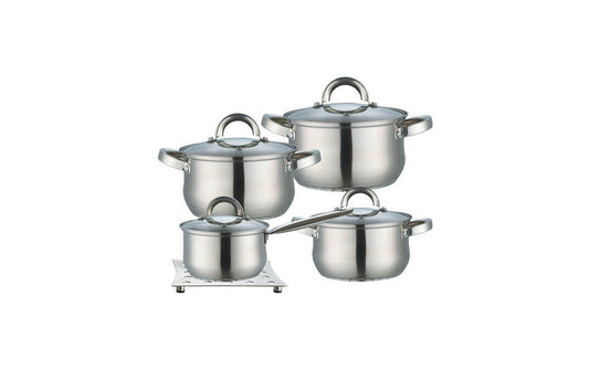 Набор посуды нержавеющий Maestro - 2 х 3 х 4 л х 1,5 л + подставка (4 шт.) MR-2021