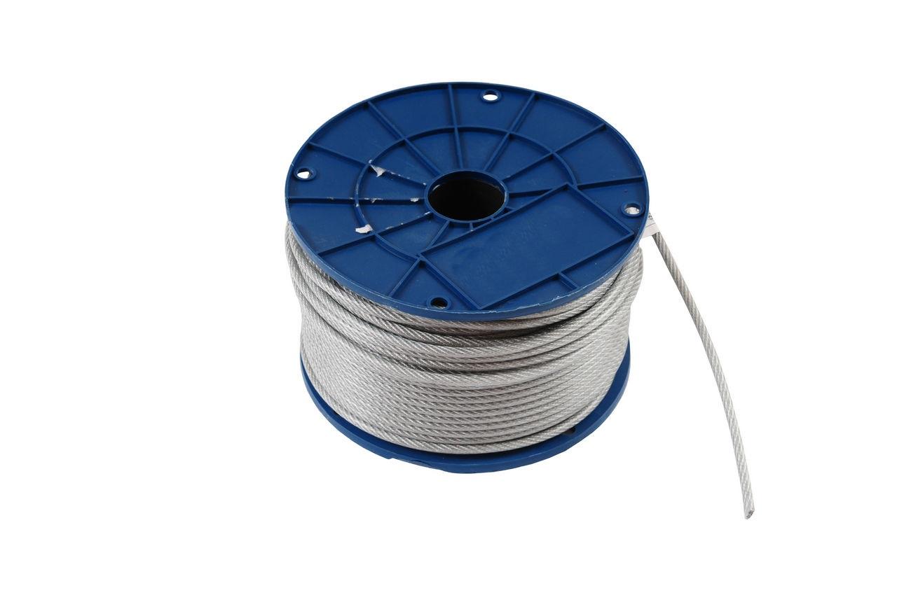 Трос стальной Apro - 4 мм х 200 м в оплетке DIN 3055