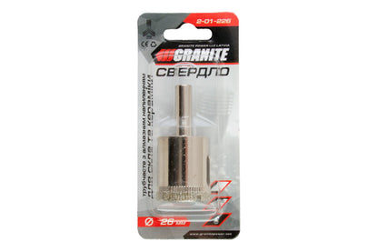 Сверло по стеклу и керамике трубчатое Granite - 26 мм