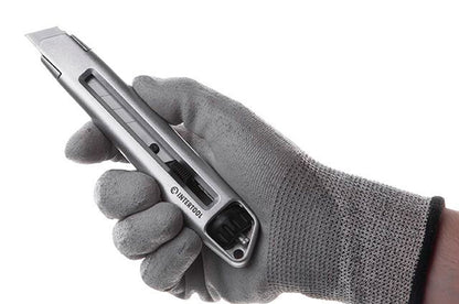 Нож Intertool - 18 мм двойной фиксатор, металлический