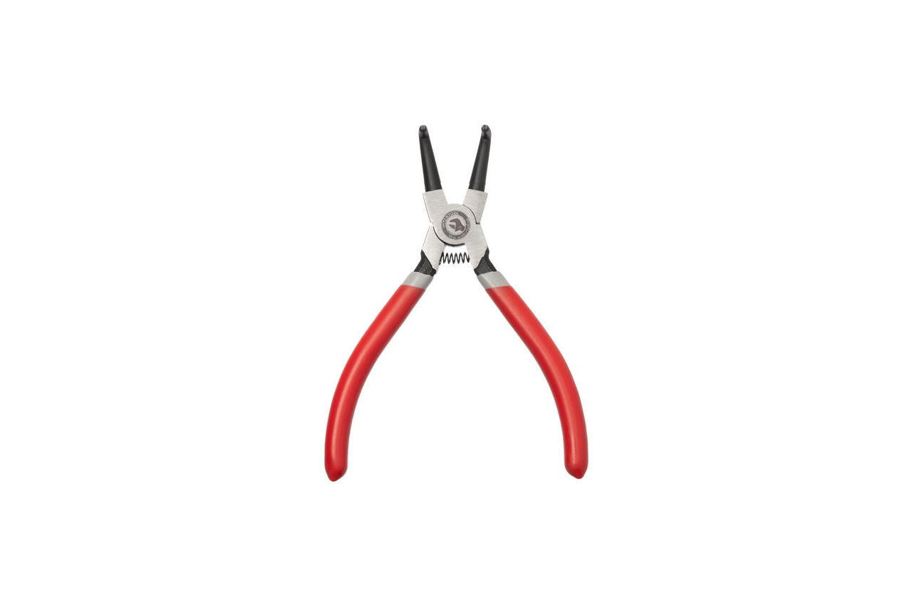 Щипцы для стопорных колец Intertool - 150 мм изогнутые-cжим