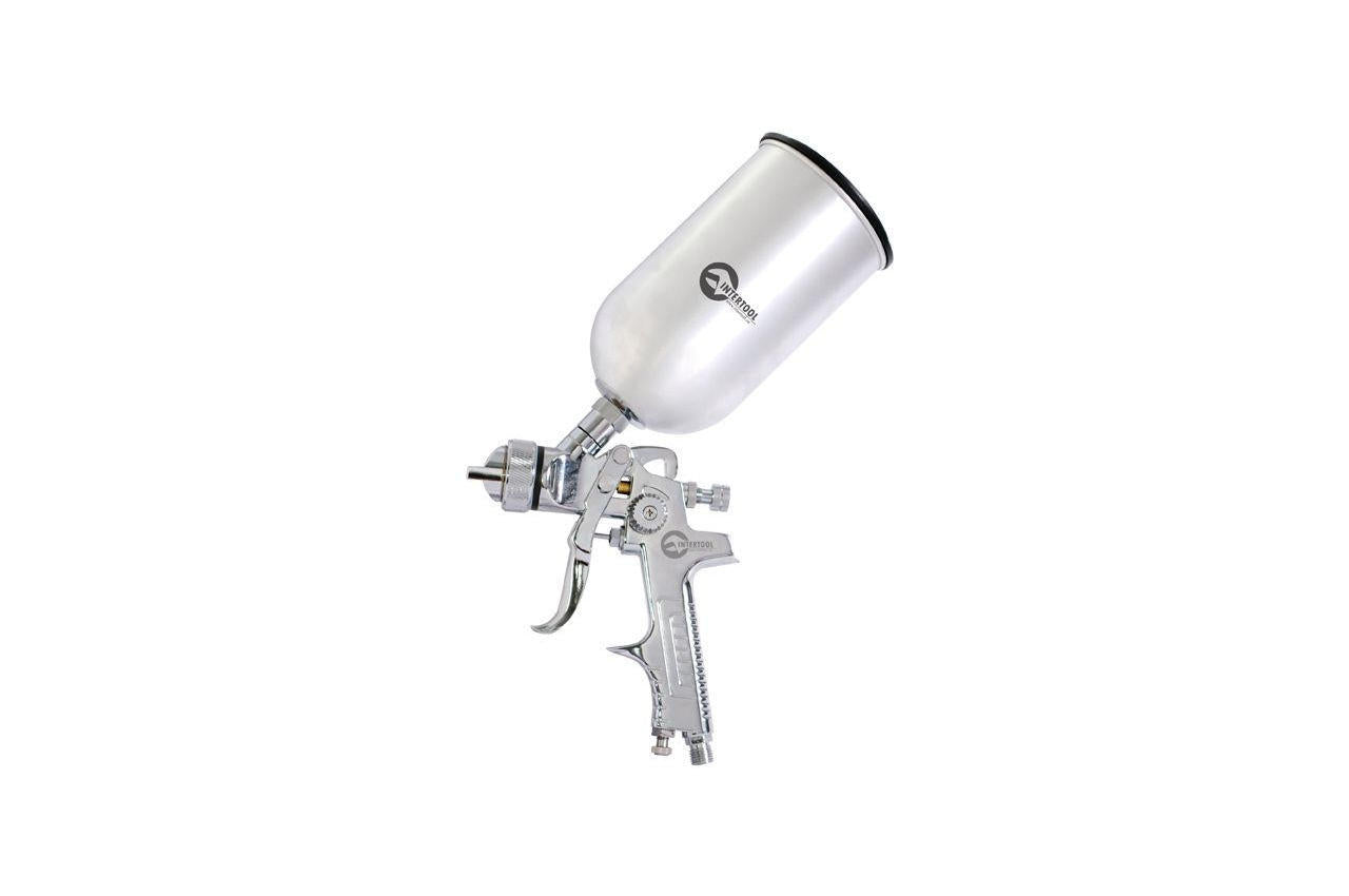 Пневмопистолет лакокрасочный HVLP Intertool - верхний бак 1000 мл x 1,3 мм