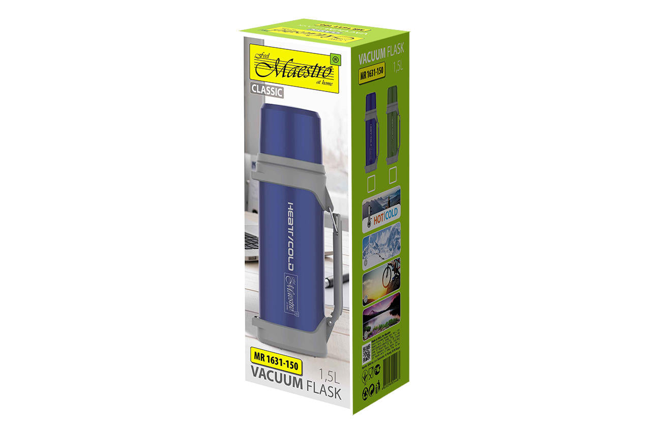 Термос Maestro - 1,5 л MR-1631-150N синій