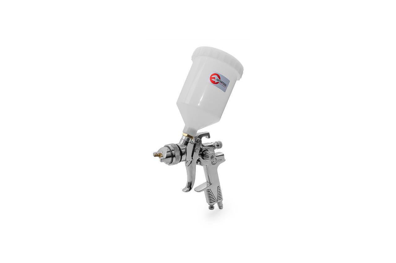 Пневмопістолет лакофарбовий HVLP Intertool - верхній бак 600 мл x 1,3 мм