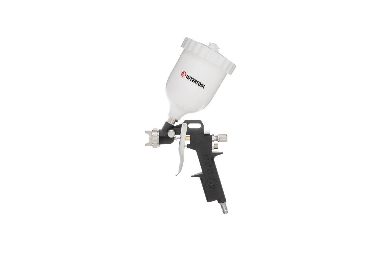 Пневмопістолет HP Intertool лакофарбовий - верхній бак 600 мл x 1,5 мм PT-0210