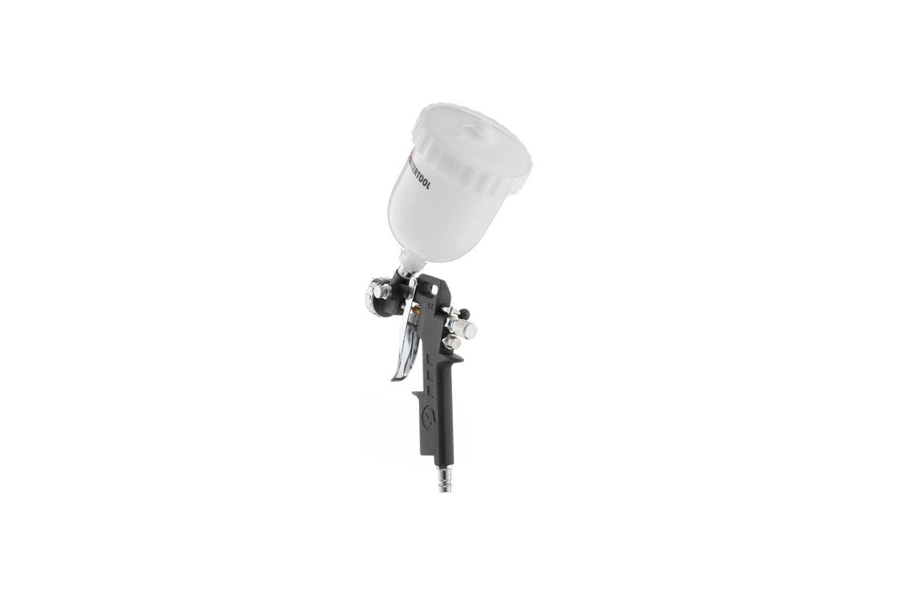 Пневмопістолет HP Intertool лакофарбовий - верхній бак 600 мл x 1,5 мм PT-0210