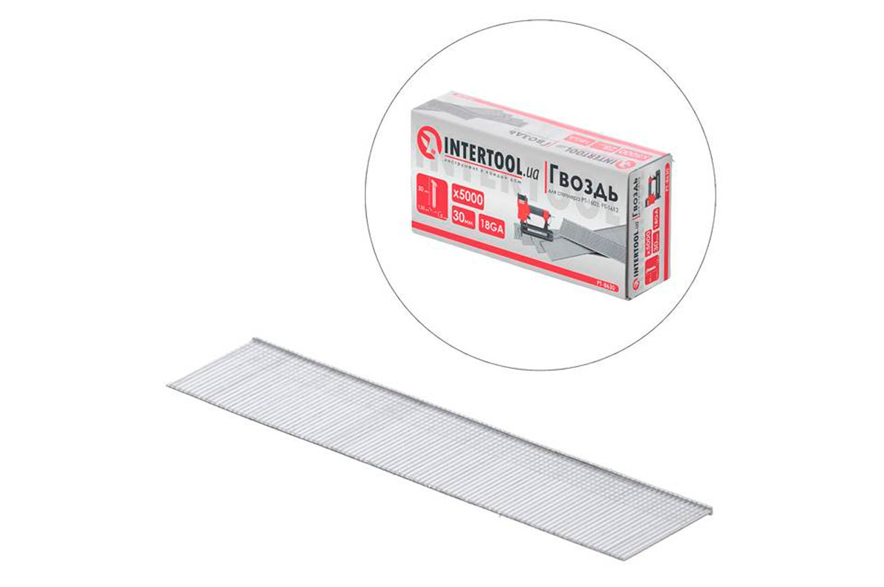 Пневмогвоздь Intertool - 30 мм (5000 шт.)