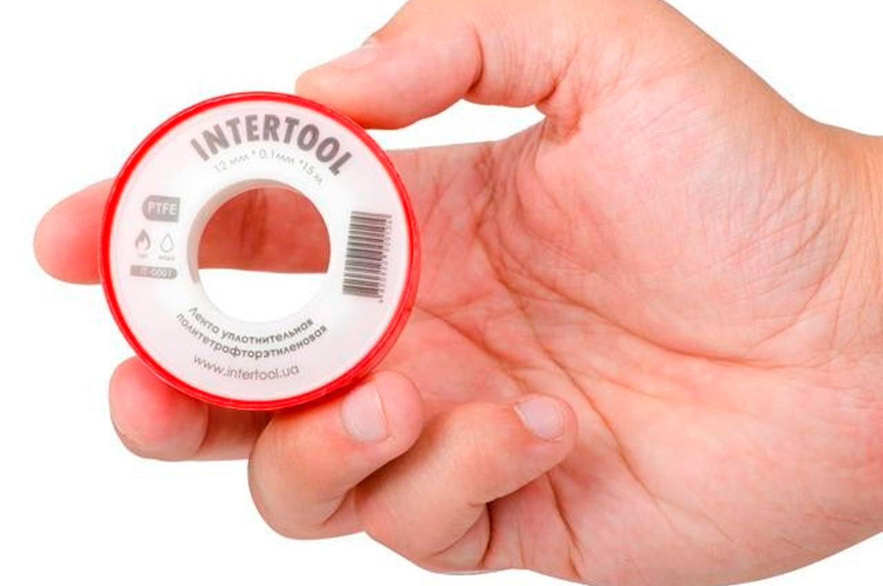 Лента тефлоновая Intertool - 15 м x 12 x 0,1 мм