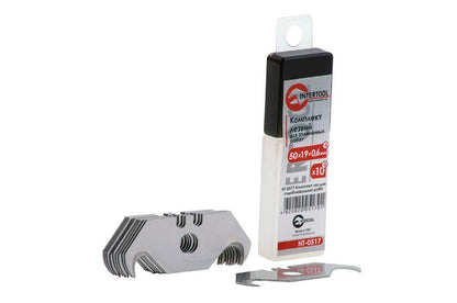 Лезвие крюк Intertool - 51 мм (10 шт.)
