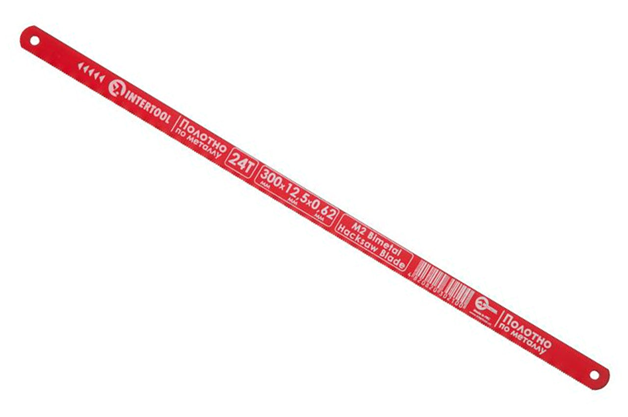 Полотно ножовочное по металлу Intertool - 300 мм x 24T x 1" M2