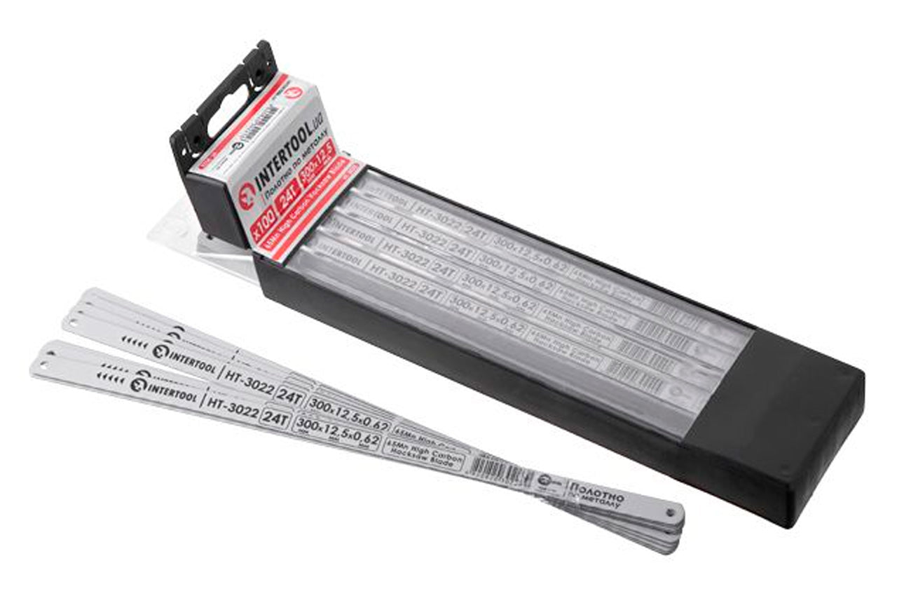 Полотно ножовочное по металлу Intertool - 300 мм x 24T x 1" 65Mn