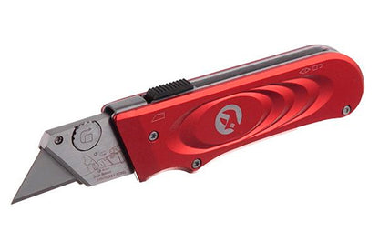 Нож Intertool - трапециевидный, металлический + 5 лезвий