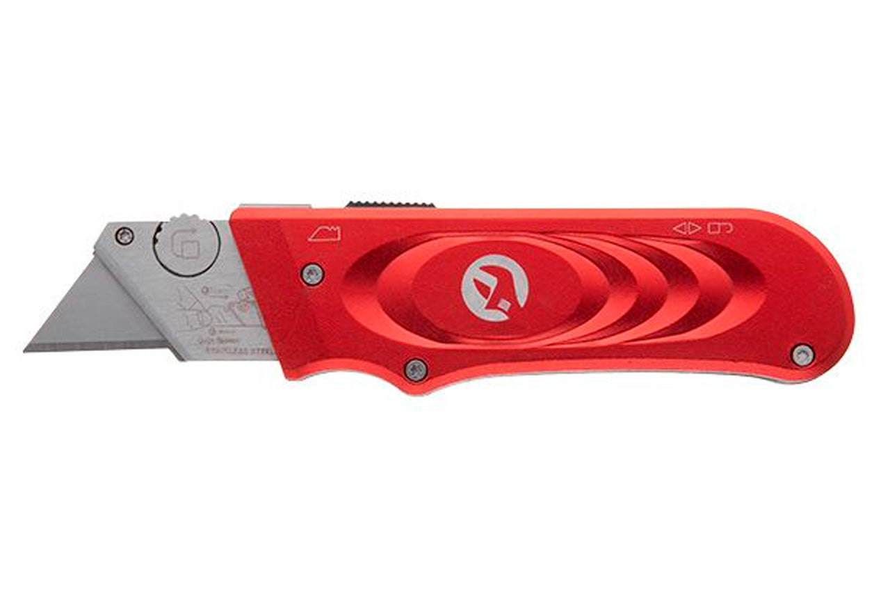 Нож Intertool - трапециевидный, металлический + 5 лезвий