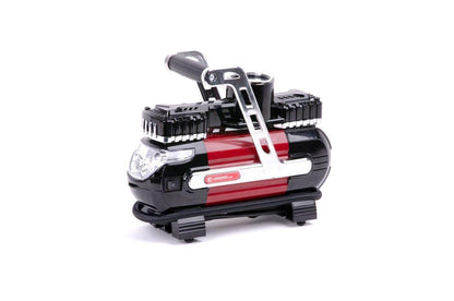 Автомобільний мінікомпресор Intertool - 12В x 7 bar x 40 л/хв, двопоршневий