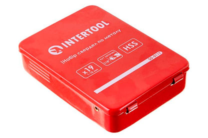 Набор сверл по металлу Intertool - 19 шт. (1-10 мм)